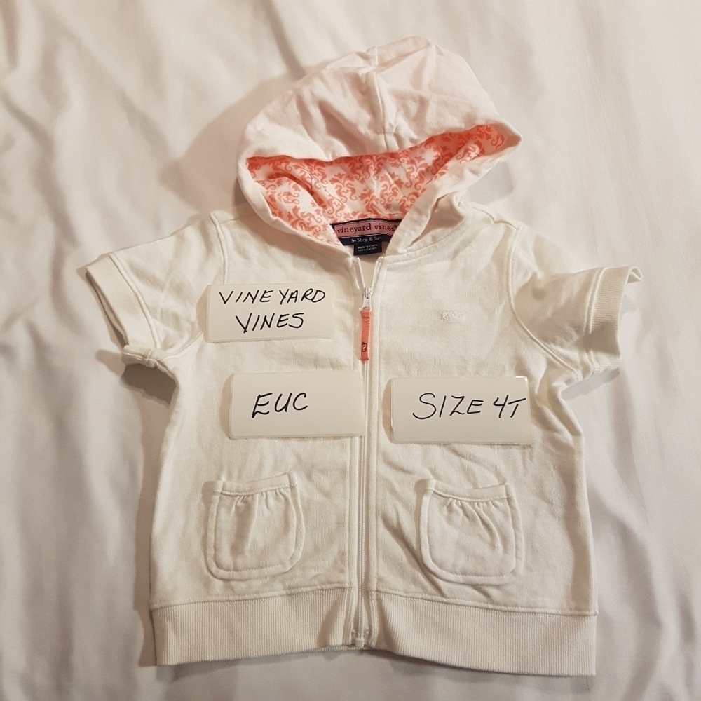 Vineyard Vines girls hooded top 4T
